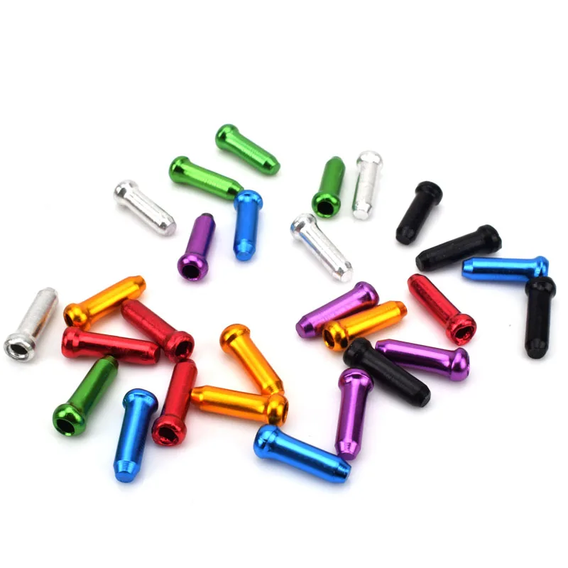 20PCS Bicycle Cable End Caps Aluminum Alloy Brake Shifter Inner Cable Tips  Crimps Bicycles Derailleur Shift Wire Ferrules - AliExpress