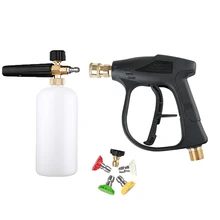 

For Car Washer Water Gun Cleaning Tools,with5Color Nozzles M22 Hose Connector ,1L Car Washer Jet Adjustable Snow Foam Lance