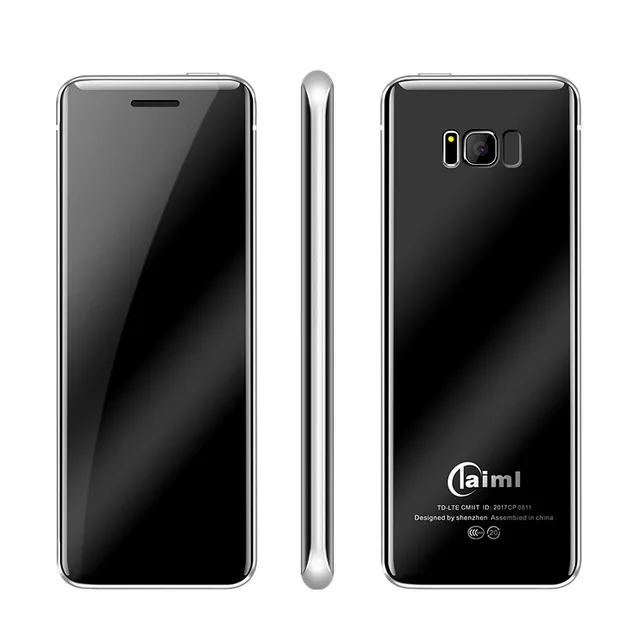 Taiml S8 MT6261DA 1,5" Мини чехол для сенсорного экрана 500 мАч 2 SIM GSM Bluetooth MP3 камера Фонарик для мобильного телефона чехол - Цвет: Черный