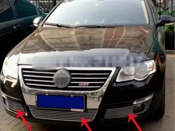

High quality stainless steel Front Grille Around Trim Racing Grills Trim Fit For Volkswagen PASSAT B6 2006-2010