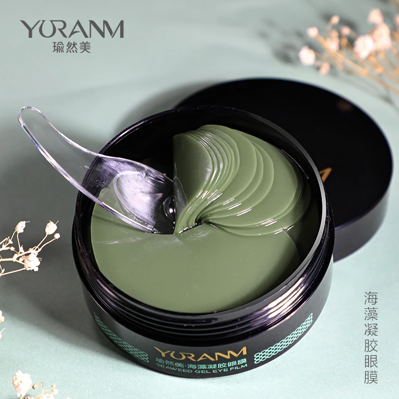 

Yranmei Seaweed Eye Mask 60pcs Remover Dark Circles Collagen gel Eye Patches Anti-Puffiness Anti-Aging Moisturizing Eyes Care