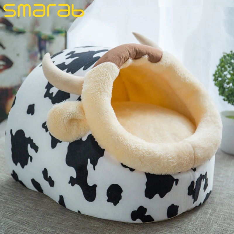 White Мягкий и удобный домик для кошки тепло лежанка для кошки собачья конура Коврик для кошки Товары для животных - Цвет: White