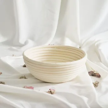 

Round Bread Proofing Basket Dough Rising Rattan Handmade Bowl Professional Home Bakers Bread Basket