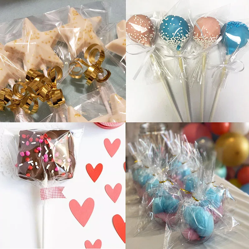 Прозрачные пластиковые пакеты Opp Подарочные конфеты леденец печенья упаковочный