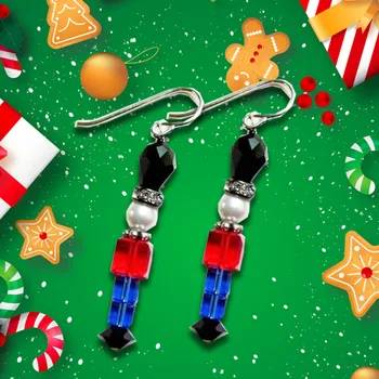 Toy Soldier Earrings, Holiday Earrings Christmas Earrings, Nutcracker Earrings,