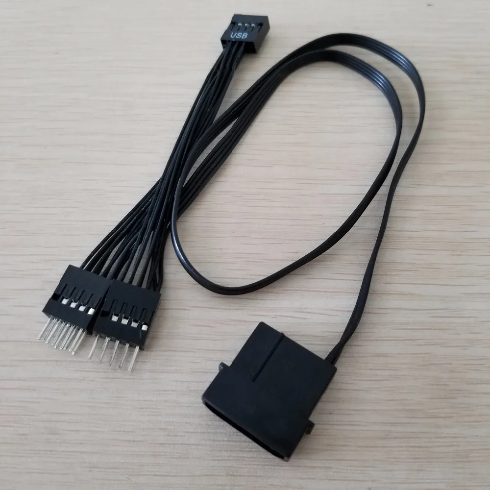 Материнская плата USB 9 контактный кабель Dupont для передачи данных удлинитель