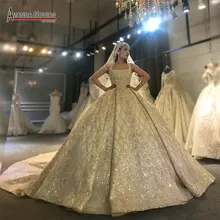 Amanda Novias diseño fotos de trabajo real vestido de novia impresionante vestido de novia con pedrería 2020