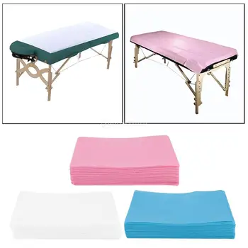

10pcsNon-Woven Disposable Bed Sheets Perforated Massage Table Covers for Tattoo Bed Pad Protection Sheets 80x180cm Blue