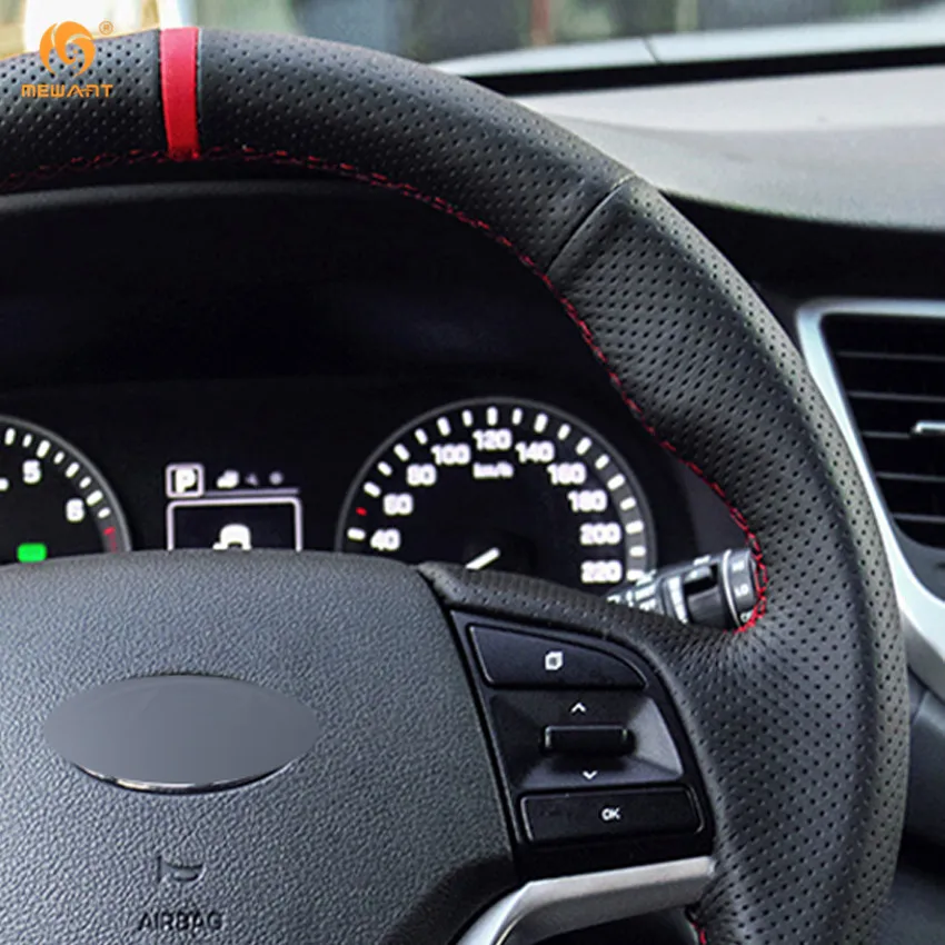MEWANT черная натуральная кожа фотоэлемент для Hyundai Tucson 2015 2016 аксессуары интерьера