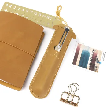 

Genuine Leather Pocket Pen Cover Bag 16.5*4.2cm Free Shipping