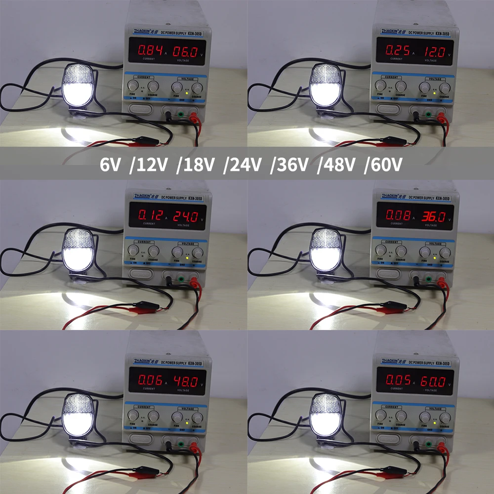 WEXPLORE ore светильник для электровелосипеда, головной светильник для электровелосипеда и задний светильник, набор входов 24 в 36 в 48 в 60 в 72 в, светодиодная лампа для электровелосипеда, передний задний светильник