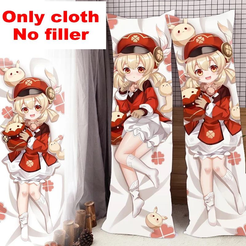 Game Genshin Impact Dakimakura Klee Xiao Подушка Чехол Zhongli наряд для тела Двусторонняя |