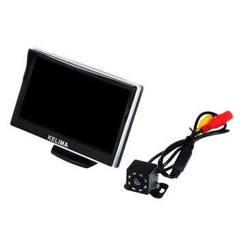 

5" Car Display Screen + 8 LED Night Vision Reversing Camera(with Ruler Line)