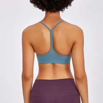 

New Style Beauty Back Yoga Straps Bra Women's Push up Shock-resistant Running Fitness Bra Quick-Dry Vest Style Sports Underwear
