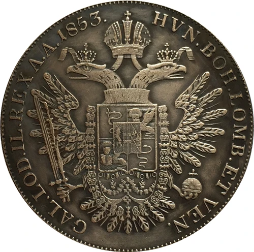 1853 Италия 1 Scudo-Франц Джозеф I копия монет