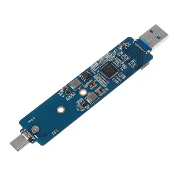 

NVMe M.2 Enclosure NVMe SSD to USB 3.1 Type-C and Type-A Adapter Converter for M.2 PCI-e (M Key) SSD