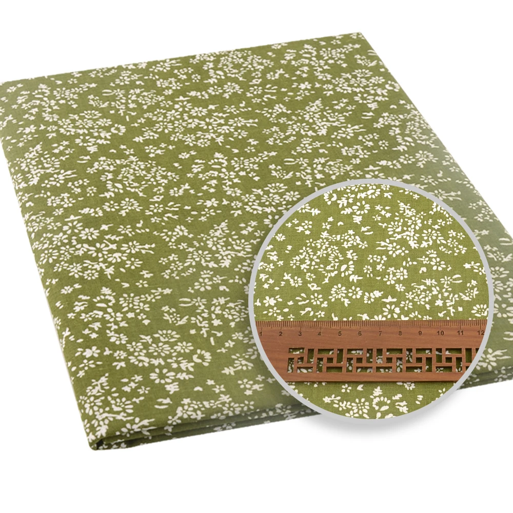 Teramila Charming Leopard Floral Plain 100 % Baumwolle Print Patchwork Stoff Zeichnungen Stoff zum Nähen handgefertigte Handarbeiten Handarbeiten – Detail 27