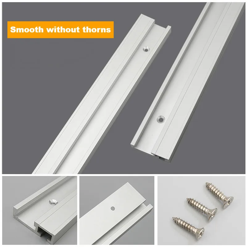 T Track Aluminium 45 Type Woodworking T-slot Miter Track Jig Miter Stop for Router Table Bandsaws DIY Tools 300-800MM miter track jig