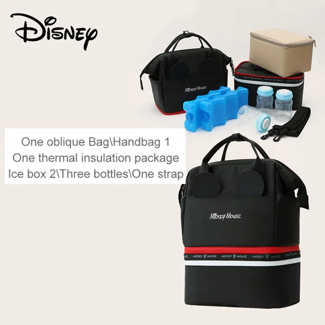 Разноцветная милая сумка для подгузников с изображением Минни Микки, USB, сумка для подгузников для ухода за ребенком, большая емкость, водонепроницаемая сумка для мам,, крючок - Цвет: 10