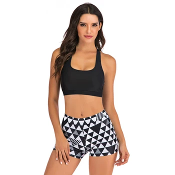 

2020 New Sexy High Waist Bikini Swimwear Women Swimsuit Push Up Biquini Bathing Suit High Neck Bikinis Women Summer Beachwear
