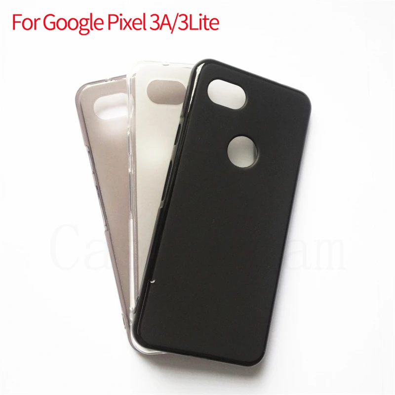 Матовый мягкий из ТПУ чехол для телефона Google Pixel 3A прозрачный пудинга 3Lite |
