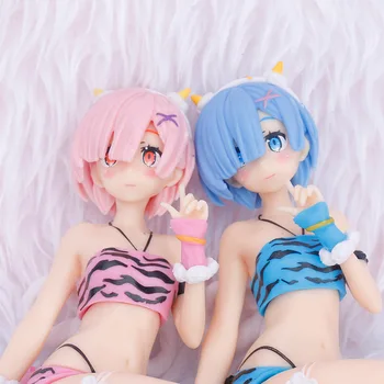 Rem and Ram from ReZero Leopard Bikini Action Figures