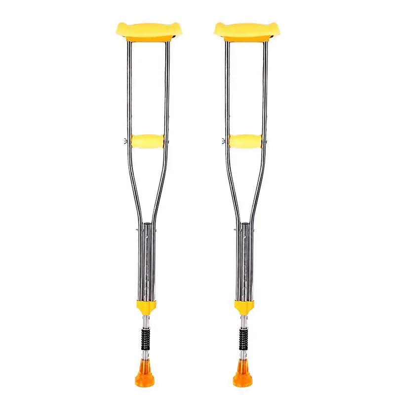 

Stainless Steel Crutches zhang Fracture Old Man Walking Aid Walking Stick People with Disabilities Regulation Double Crutches Ch