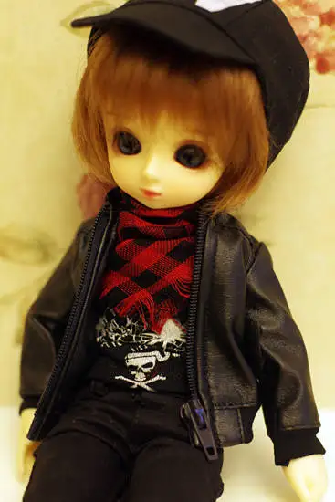 1/4 1/3 масштаб BJD кукольная одежда кожаное пальто+ брюки+ жилет для BJD/SD аксессуары SD17 не входят в комплект Кукла, обувь, парик A1015