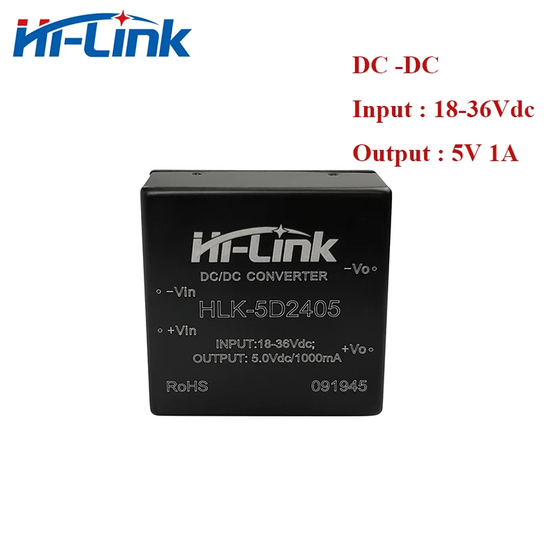 DC 18 36V to 5V 1A выходной трансформатор постоянного тока для выключателя мощности HLK