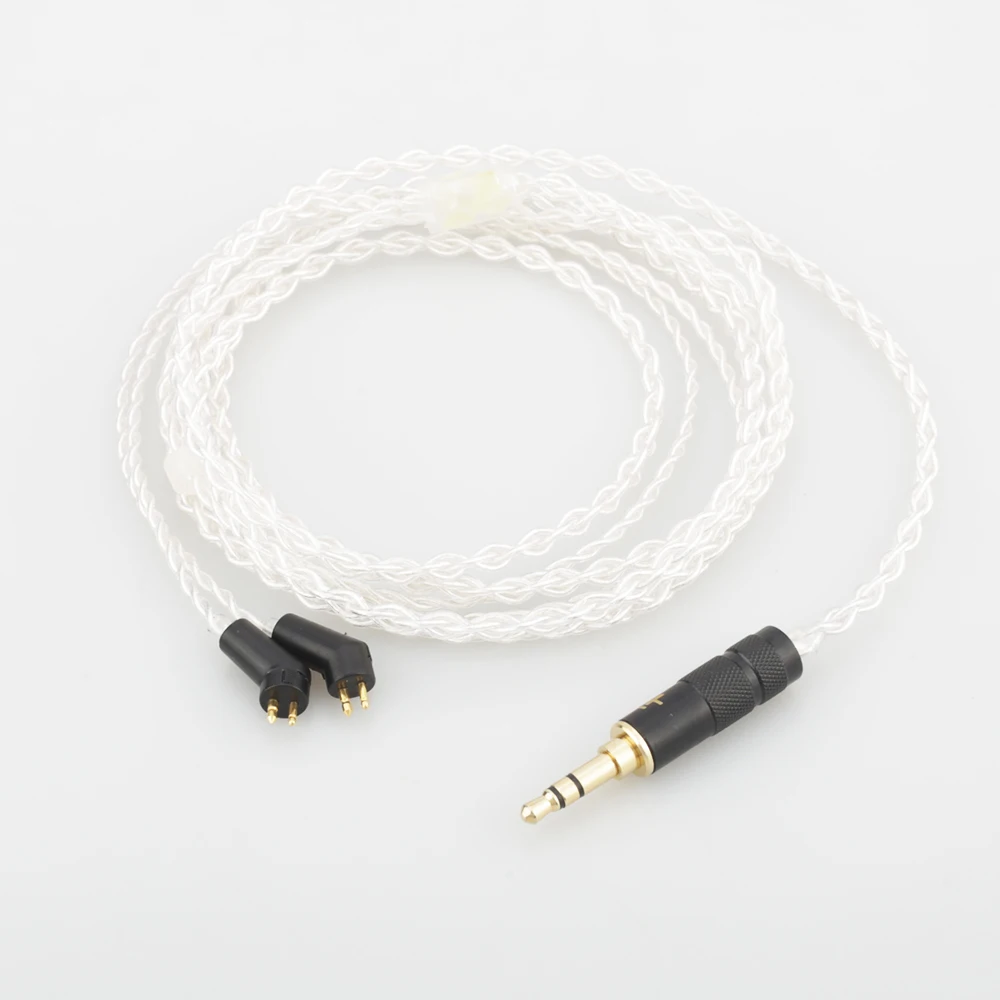High Quality Hi End 8 Cores 7N OCC Silver Plated Headphone Upgrade Cable For ER4P ER4B ER4S Headphones
