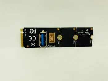 

NGFF M.2 to PCI-E X16 Slot Transfer Card Mining Pcie Riser Card VGA Extension Cable