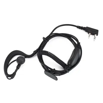 

G Shape Earpiece Headset PPT for 2 PIN Kenwood Baofeng Puxing Quansheng Weierwei Wouxun Two Way Radio