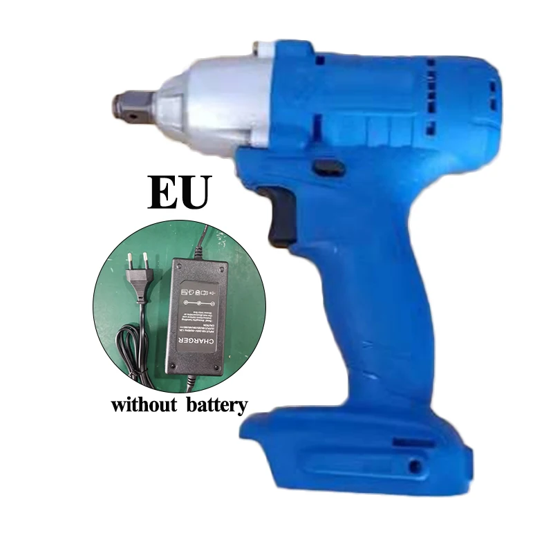 

21V 460 N.MCordless Electric Wrench Brushless Socket Wrench Manual Drill US /UK/EU Plug Two Speed Charger Recharge