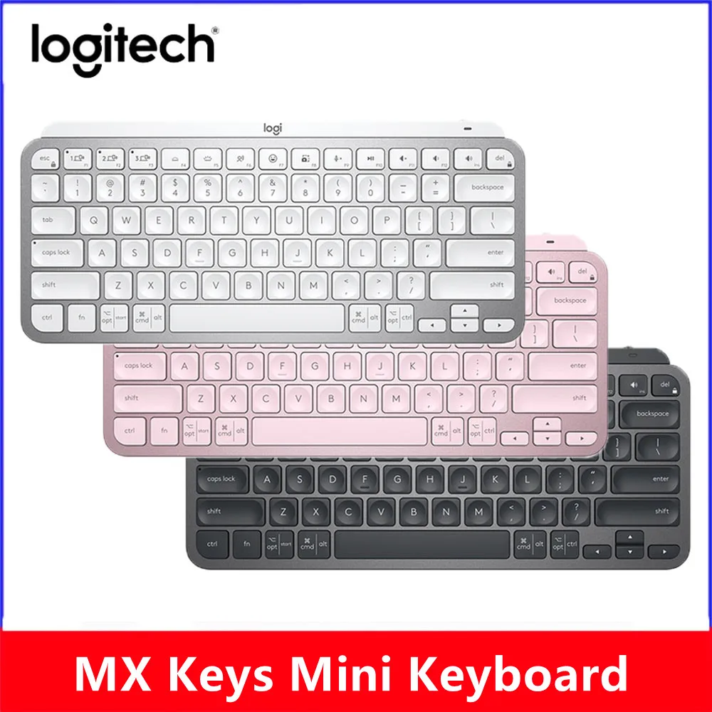 

New Logitech MX Keys Mini Wireless Keyboard Bluetooth 2.4GHz Keyboard Wireless Illuminated Keyboard USB-C Rechargeable