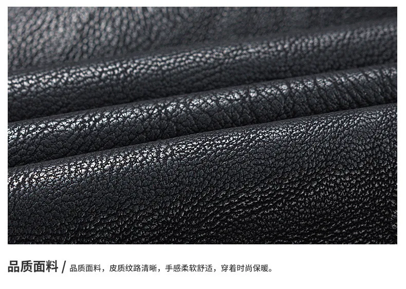MEN'S Leather Coat EBay AliExpress Hot Selling Fashion Locomotive Leather Jacket