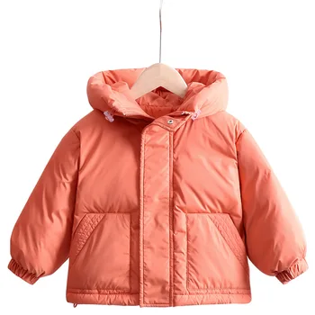 

2020 Winter New Children's Down Jacket Korean-Style Pure Color Thickened Short Children's Down Jacket Boy's Girl's Down Coat