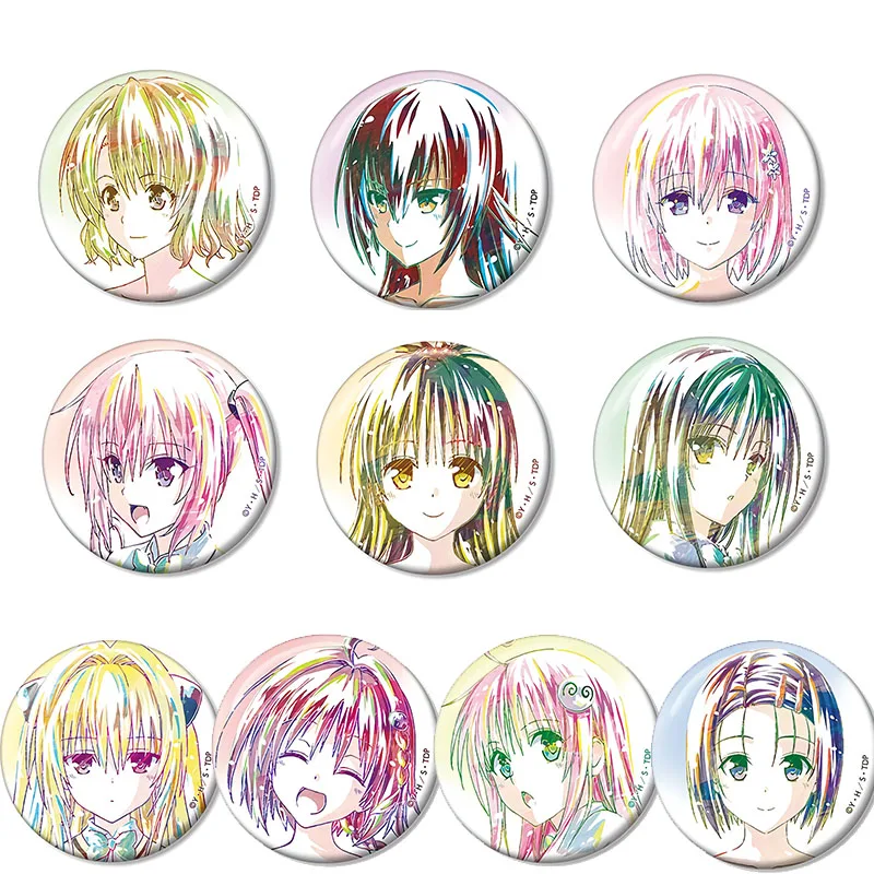 

Japan Anime To LOVE-Ru Rito Yuki Lala Satalin Deviluke Cosplay Badge Cartoon Bedges Garniture For Bags DADGE Brooch Pin Xmas Toy