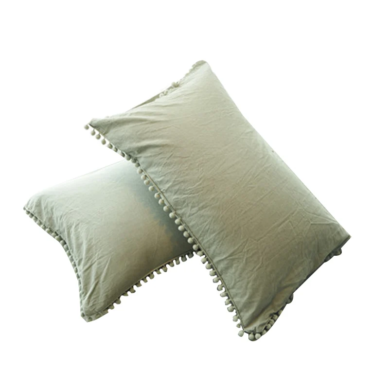 Promotion 100 Pure Linen Ruffle Pillowcase Ruffled Pillow Cover