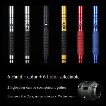 

Lightsaber Jedi Sith Luke Light Saber Force FX Heavy Dueling Rechargeable Color Changing Sound FOC Lock up Metal Handle Sword