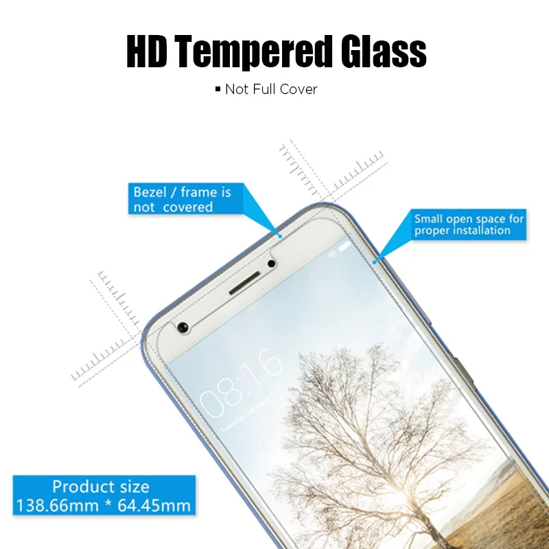 Закаленное стекло для ZTE Blade A3 A452 A460 A510 A512 A520 Защитная пленка A6 A601 A610 HD|Защитные