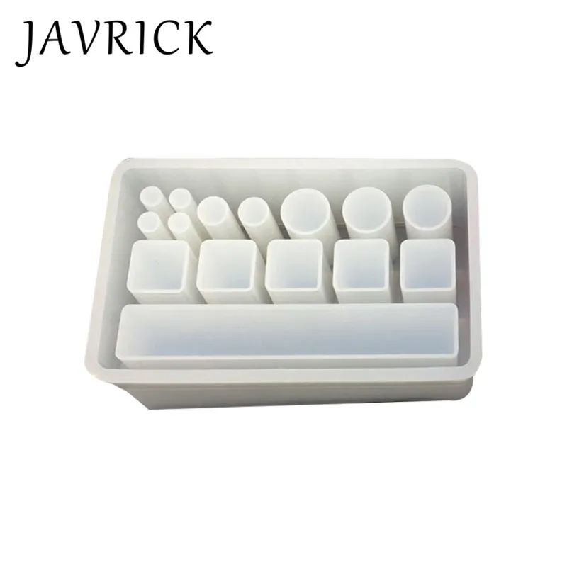 

DIY Handmade Crystal Epoxy Mold Rectangular Lattice Lipstick Storage Box Mould