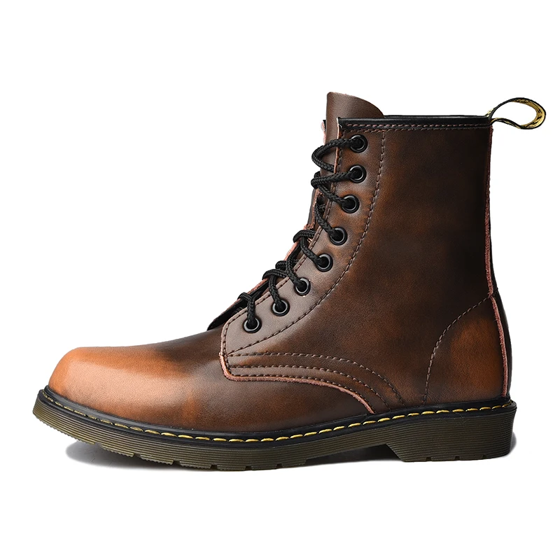 Мужские ботинки из спилка; сезон осень-зима; Dottor Martins; Doctor Martin; botas hombre Botines Cuero; Botte Homme
