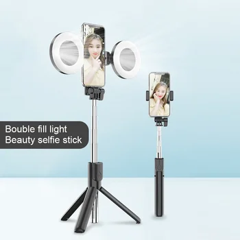 

Wireless Selfie Stick Tripod Ring light Extendable Handheld Monopod Tripod Bluetooth Selfie stick for iPhone 8 X XS Xiaomi Mi 9
