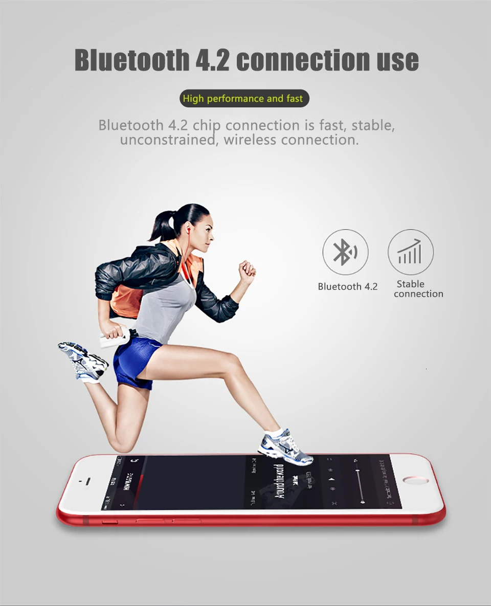 Ms750a Bluetooth гарнитура, спортивные водонепроницаемые беспроводные наушники, 360 градусов, стерео, басовый звук, наушники для смартфонов и музыки