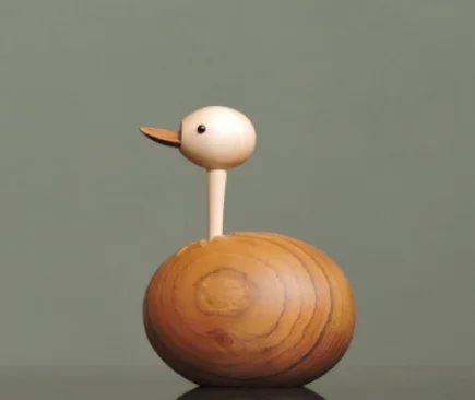 

Height: 12cm Creative wooden puppet ostrich and other animal crafts soft decoration model room decoration