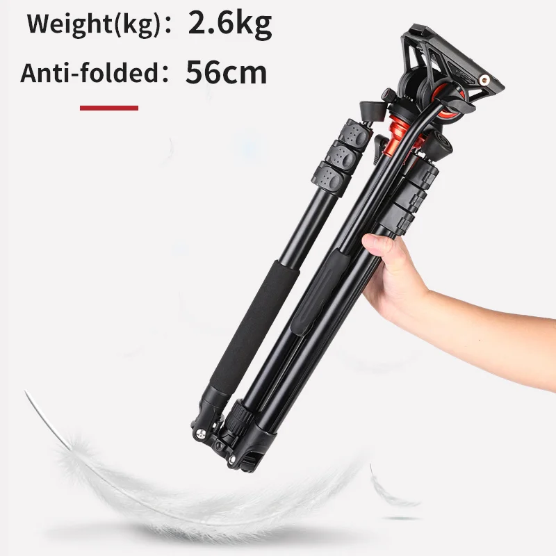 Coman DF06S Professional Tripod Monopod Lightweight Aluminum Telescopic Camera Monopod With Q5S Video Ballhead Tripod For Dslr