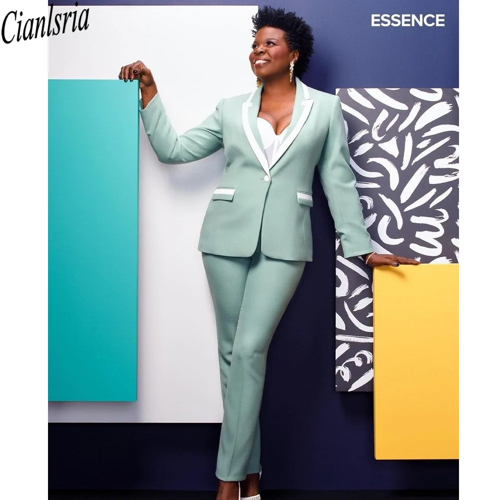 Summer Mint Green Women Suits Plus Size 