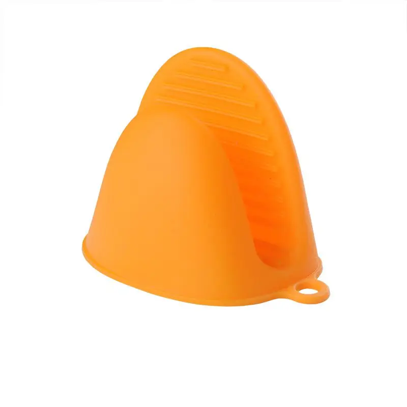Силиконовые изолированные теплоизоляционные зажимы для микроволновой печи перчатки анти-scard горячий пластинчатый зажим для духовки рукавицы кухонные принадлежности - Цвет: Оранжевый