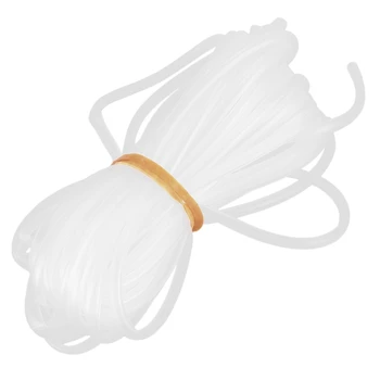 

4 * 6 mm Oxygen Pump Hose for Air Bubble Stone r Aquarium Fishbowl Pond Pump White (10M)