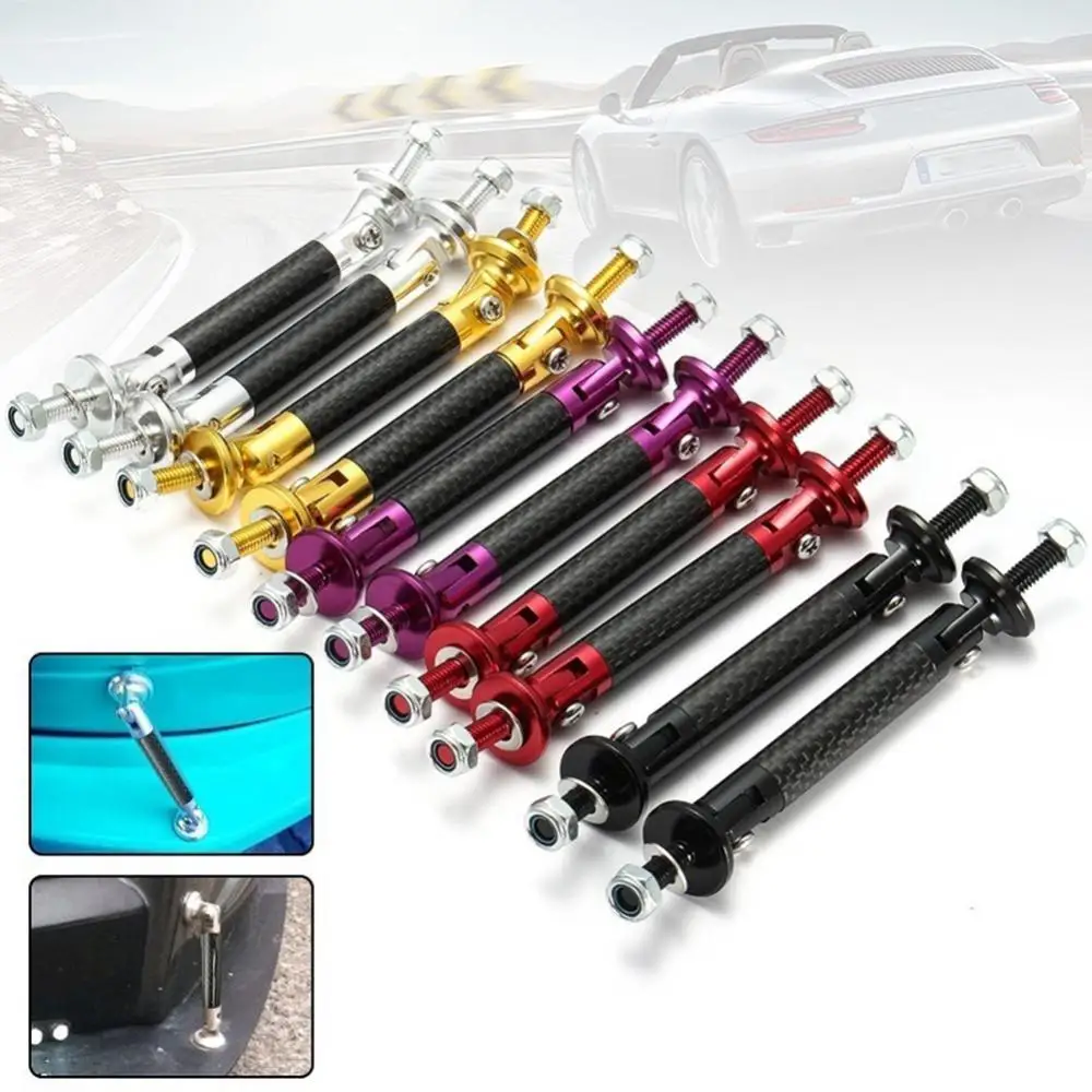 2Pcs Universal Car Front/Rear Frame Bumper Lip Protector Rod Support Bars Decor Lip Protector Rod Splitter Strut Tie Bar Kits